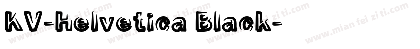 KV-Helvetica Black字体转换